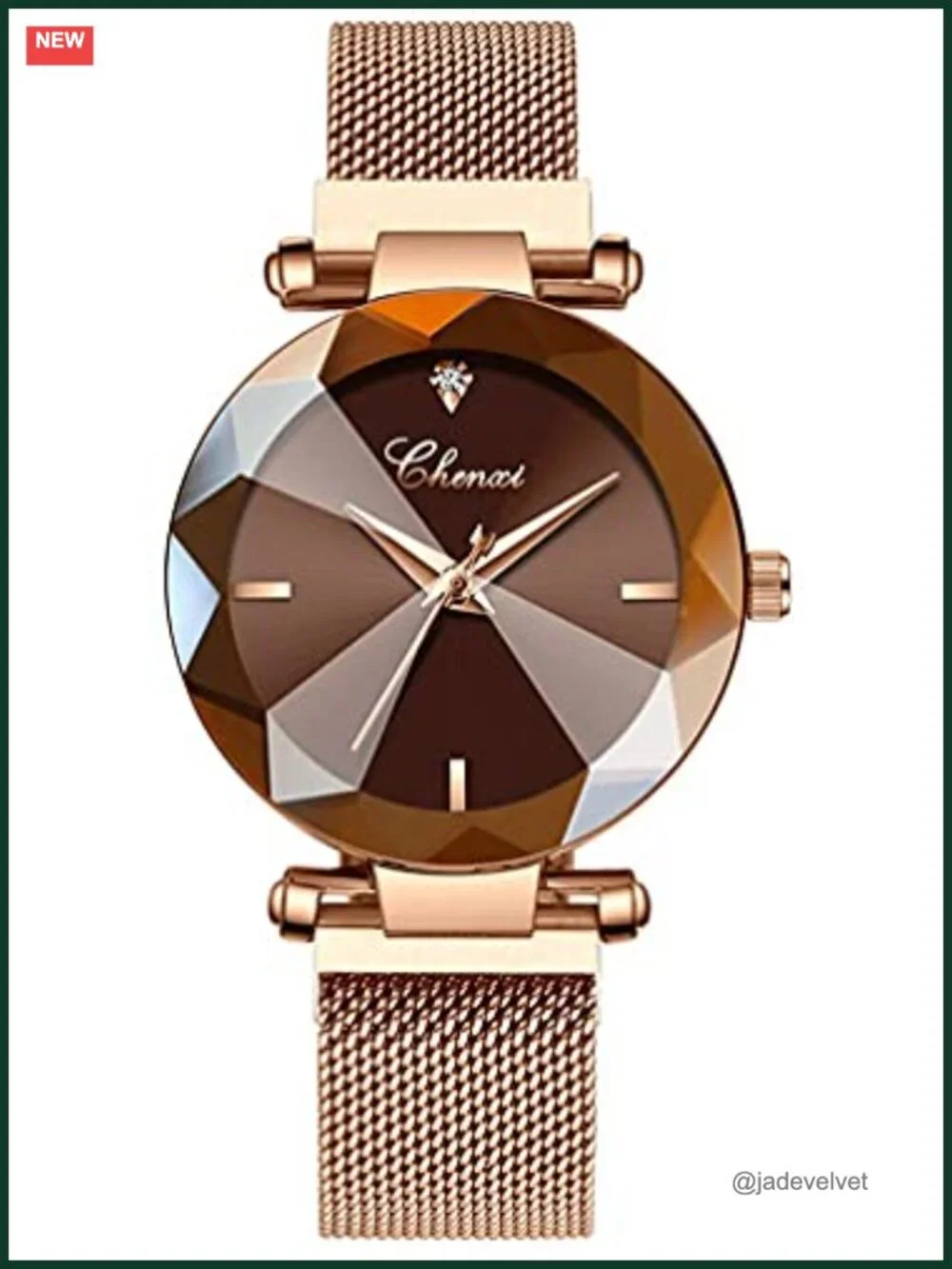 Women's Stainless Steel Band Waterproof Watch Elegant Ladies Wrist Watch